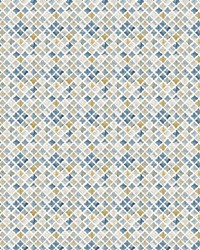 Kew Medallion Misty Blue by  RM Coco 