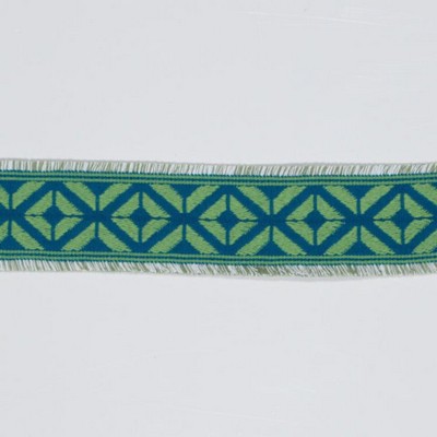 RM Coco Trim Bd101 Border 2 3 8 in  Citrus in Bahama Breeze ACRYLIC  Blend  Trim Border Outdoor Trims and Embellishments  Fabric