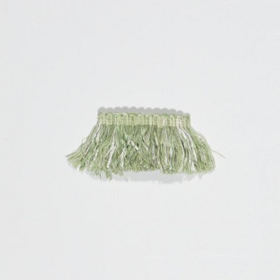 RM Coco Trim Bf100 Brush Fringe Apple in Surfside Green ACRYLIC Green Trims Outdoor Trims and Embellishments Brush Fringe  Fabric