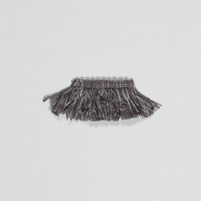 RM Coco Trim Bf100 Brush Fringe Silver in Surfside Silver ACRYLIC Brush Fringe Outdoor Trims and Embellishments  Fabric