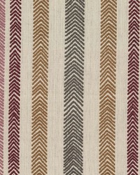 Chevron Stripe Crypton Garnet by  Bailey and Griffin 