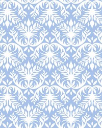 Double Dutch Damask Reversal French Blue by   