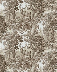 Staghorn Toile Chestnut by   