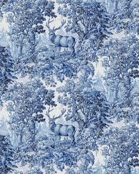 Staghorn Toile Sapphire by   