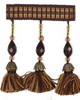RM Coco Trim T1115 BEAD TASSEL F EBONY BEAD TASSEL FRINGE