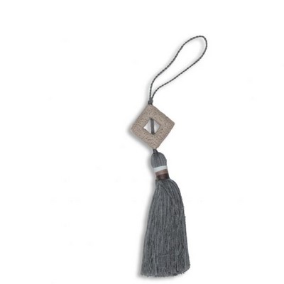 RM Coco Trim Ts100 Tassel 5 in  Sterling in Bahama Breeze Silver ACRYLIC Tassels Outdoor Trims and Embellishments  Fabric