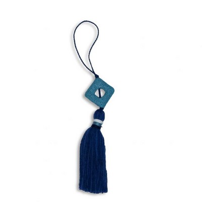 RM Coco Trim Ts100 Tassel 5 in  Grotto Blue in Bahama Breeze Blue ACRYLIC Tassels Outdoor Trims and Embellishments  Fabric