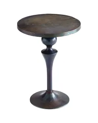 Gully Side Table Small Bronze Blue Patina by   