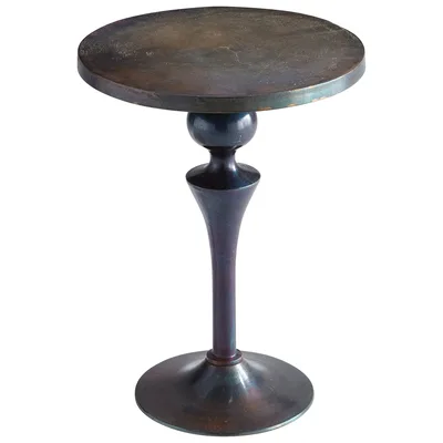 Cyan Design Gully Side Table-SM Bronze | Blue Patina