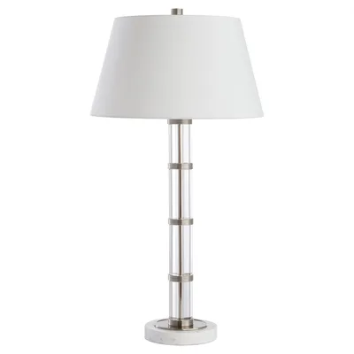 Cyan Design Silvia Table Lamp|Acrylic 
Polished Nickel | Acrylic | White