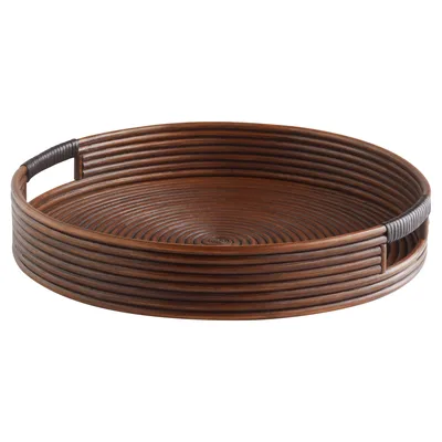 Cyan Design Papeete Rnd Tray Brown
