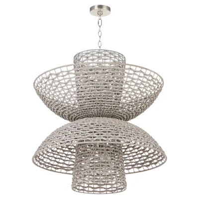 Cyan Design Masasa Chandelier Pale Grey & Nickel