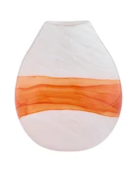 Pacaya Vase White Orange Small by   
