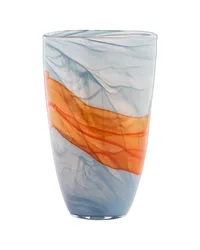 Pacaya Vase Grey Orange Tall by   