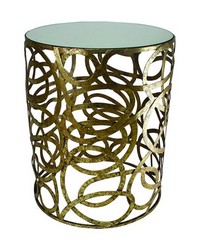 Ital Gold Multi-scroll Round Table by   