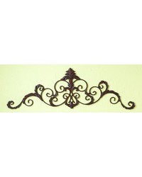 Antique brown Fleur De Lis Horiz. Grill by   