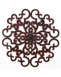 Small Brown Taupe Tole Scroll Grille W m by   