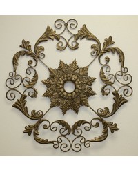 Lt Burn Gold Ceiling Medallion by   