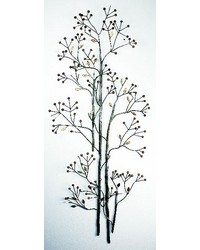 Pewter gold Branch and  Berry Wall Art by   