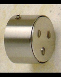 Wall Flange Inside Mount Silver by  Novel Curtain Rods 