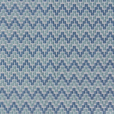 Novel Luttee Capri in 130 Blue  Blend Zig Zag   Fabric