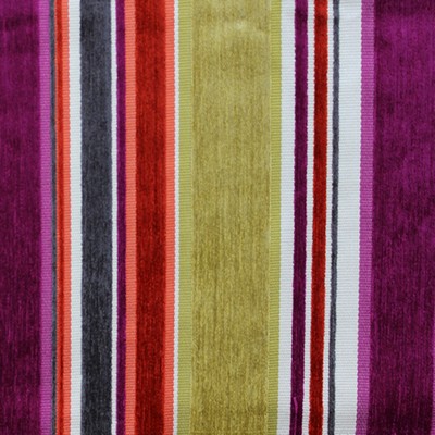 Novel Blake Fuchsia in 130 Pink Small Striped  Striped   Fabric
