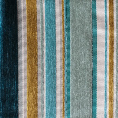 Novel Blake Prussian in 130 Small Striped  Striped   Fabric