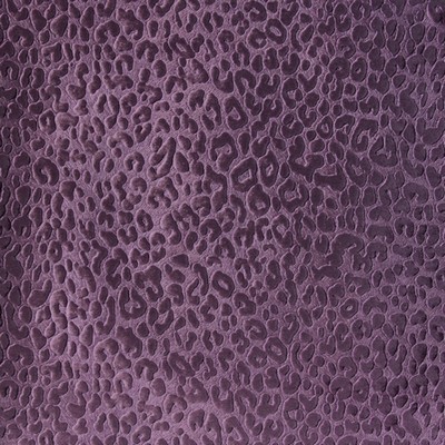 Novel Barry Eggplant in 130 Purple Upholstery Polyester Fire Rated Fabric Animal Print  Animal Print Velvet   Fabric
