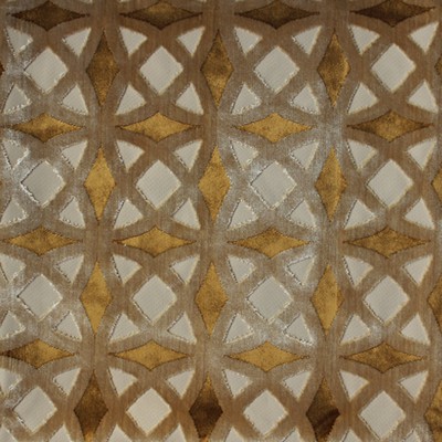Novel Azami Gold in 144 Gold Circles and Swirls  Fabric