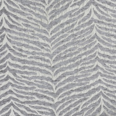 Novel Gatwood Silver in 143 Silver Upholstery Polyester Fire Rated Fabric Animal Print  Patterned Chenille   Fabric