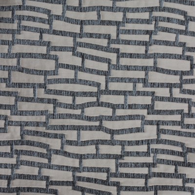 Novel Kaylee Grey in 143 Grey Upholstery Polyester Fire Rated Fabric Geometric   Fabric