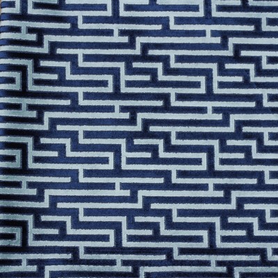 Novel Graciela Nautical in 147 Blue  Blend Geometric   Fabric