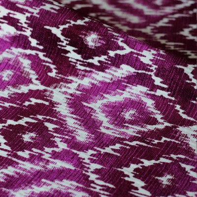 Novel Desarae Fuchsia in 147 Pink  Blend Ikat  Fabric