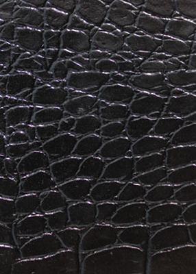 Novel Tiller Black in Exotic Faux Leather I Black Poly  Blend Animal Skin   Fabric