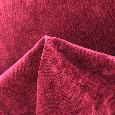Novel Whitman Scarlet in Euro Velvet Colors Red Acrylic  Blend Solid Velvet   Fabric