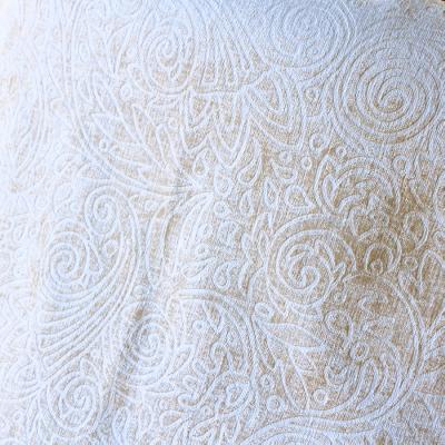 Novel Whittaker Cream in Euro Velvet Colors Beige Polyester Fire Rated Fabric