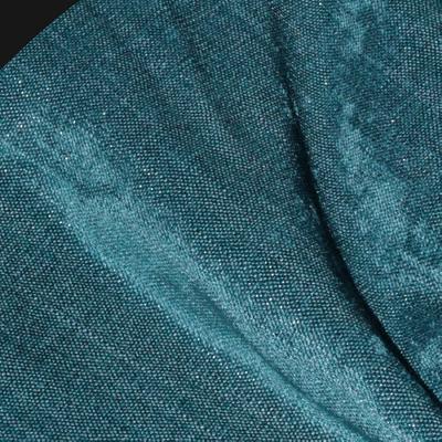 Novel Vance Peacock in Metallic Textures Blue Polyester  Blend Fire Rated Fabric