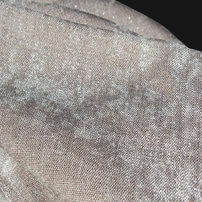 Novel Vance Chinchilla in Metallic Textures Polyester  Blend Fire Rated Fabric