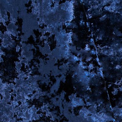 Novel Crushed Velvet Sapphire in Crushed Velvet Blue Polyester Fire Rated Fabric