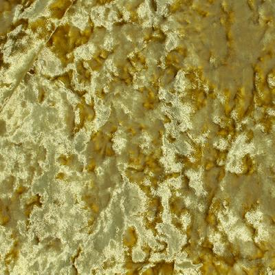 Novel Crushed Velvet Yellow in Crushed Velvet Yellow Polyester Fire Rated Fabric