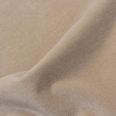Novel Luxe Velvet Oatmeal in Luxe Velvet Beige 82%  Blend Solid Velvet   Fabric