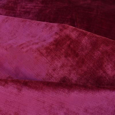 Novel Sunnyvale Magenta in Distinctive Textures I Purple Upholstery Polyester Fire Rated Fabric Solid Velvet   Fabric