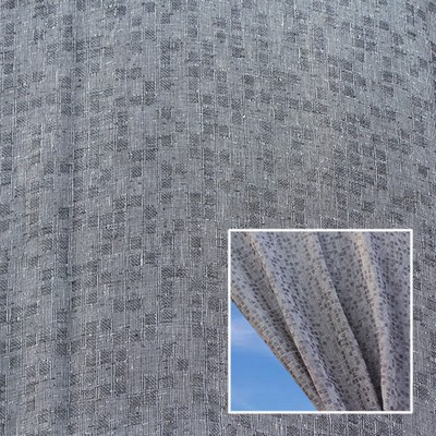Novel Tonya Slate in 361 Grey Sheer Linen  Extra Wide Sheer   Fabric
