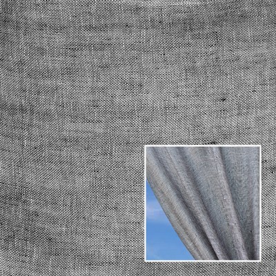 Novel Sicily Slate in 361 Grey Sheer Linen  Extra Wide Sheer   Fabric