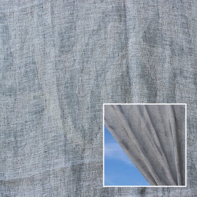 Novel Ursula Stone in 361 Grey  Blend Sheer Linen  Extra Wide Sheer   Fabric