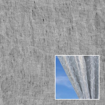 Novel Sharee Silver in 361 Beige Sheer Linen  Extra Wide Sheer   Fabric