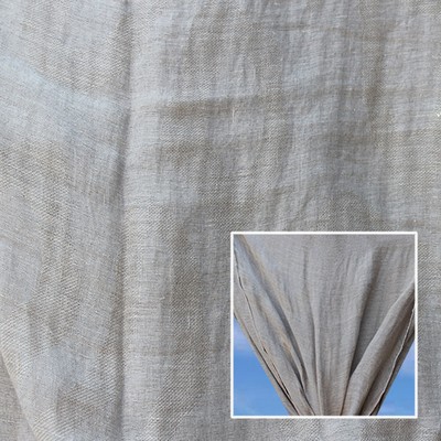 Novel Ursula Flax in 361  Blend Sheer Linen  Extra Wide Sheer   Fabric