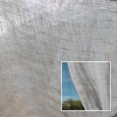 Novel Sicily Flax in 361 Sheer Linen  Extra Wide Sheer   Fabric