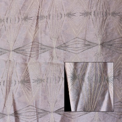 Novel Thatcher Quartz in 365 Multipurpose POLYAMIDE  Blend Fire Rated Fabric Contemporary Diamond  Faux Silk Print   Fabric