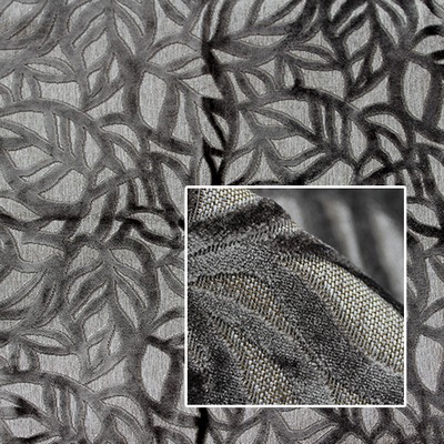 Novel Paparazzi Iron in 366 Upholstery VISCOSE  Blend Fire Rated Fabric Leaves and Trees  Patterned Velvet   Fabric